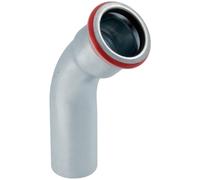GE Mapress C-Acier Coude 45Gr Avec Embout D76,1 Zingué