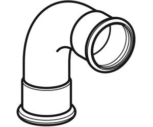 GE Mapress C-Acier Coude 90Gr d15 Galvanisé