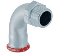 GE Mapress C-Acier Coude De Transition 90° Avec AG d18-R1/2 Galvanisé