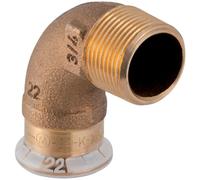 GE Mapress Cuivre Coude D'Angle 90° Avec AG Rg D15-R1/2