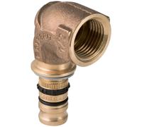 Geberit Mepla arc de transition 603258005 Ø 26mmxRp 1, bronze à canon, 90 degrés, avec IG