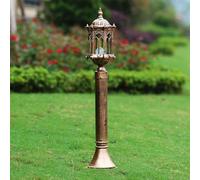 GE Plafonnier extérieur européen, étanche IP65, lampadaire de jardin, lanterne E27 en verre métallique, colonne décorative pour villa et paysage