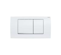 Ge Plaque de Déclenchement Twinline30 pour 2-Mengen-Spülung Blanc/Glanzchrom