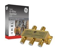 GE Pro 33527 Répartiteur coaxial 4 voies 5-2500 MHz Diffuse un signal numérique à plusieurs téléviseurs Répartiteur 4 voies
