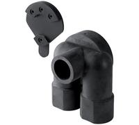 Geberit Geberit Kit d'isolation phonique 92x116mm, coudé double 90°, noir, EPDM Quantité:1