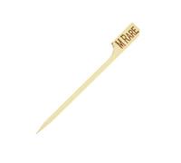 GE896 Bamboo Steak Marker, Medium Rare (Pack of 100)