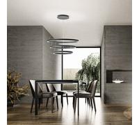GEA LUCE CRISEIDE Suspension linéaire à 3 sources lumineuses, LED, CRISEIDE S/3 N,