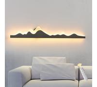 GEADI Applique Murale Intérieure Longue, 120CM Lampe Murale LED Dimmable avec Télécommande, 3 Températures de Couleur et Luminosité Réglable, Appliques Murales Vintage pour Salon, Chambre, Escalier