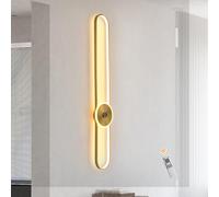 GEADI LED Applique Murale intérieur, 20W 115CM Lumière Lampe Murale doré, Moderne Aluminium Appliques Murales Dimmable pour Chambre, Couloir, Salon, Escalier