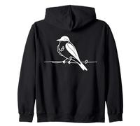 Geai Bleu Art linéaire Ornithologue Sweat à Capuche