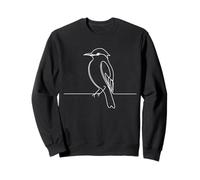 Geai Bleu Art linéaire Ornithologue Sweatshirt