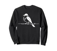 Geai Bleu Art linéaire Ornithologue Sweatshirt