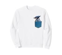Geai Bleu dans Une Poche bel Oiseau Sweatshirt
