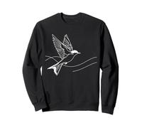 Geai Bleu Linéaire Ornithologue Sweatshirt