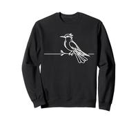 Geai Bleu Linéaire Ornithologue Sweatshirt