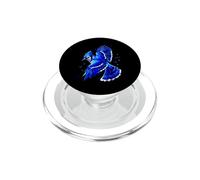 Geai Bleu Polygonal géométrique Bas Poly Observation des Oiseaux PopSockets PopGrip pour MagSafe