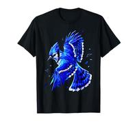 Geai Bleu Polygonal géométrique Bas Poly Observation des Oiseaux T-Shirt