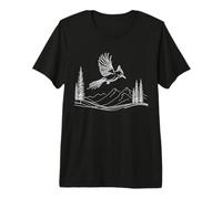 Geai des pins Linéaire Observateur d'oiseaux T-Shirt Haut de Gamme