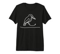 Geai des pins Linéaire Ornithologue T-Shirt Haut de Gamme