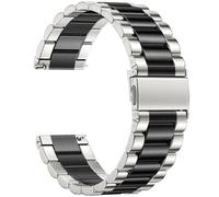 GEAK Bracelet de montre de 24 mm compatible avec Suunto 7, Suunto 9 Baro/D5/Spartan Sport, Ticwatch Pro 5/Fossil Q Machine Hybride, boucle de rechange réglable en acier inoxydable à dégagement rapide