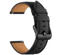 GEAK Bracelet en cuir de 20 mm, 18 mm, 22 mm, compatible avec Garmin Vivoactive 5/6/3/4S, Venu 4/Venu 3S/2S, bracelet classique en cuir véritable à dégagement rapide pour Venu 3/2/Forerunner 265/165