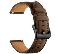 GEAK Bracelet en cuir de 20 mm, 18 mm, 22 mm, compatible avec Garmin Vivoactive 5/6/3/4S, Venu 4/Venu 3S/2S, bracelet classique en cuir véritable à dégagement rapide pour Venu 3/2/Forerunner 265/165