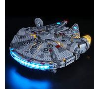 GEAMENT 2019 Jeu De Lumières pour Star Wars Millennium Falcon (Faucon Millenium) - Kit D'éclairage LED Compatible avec Lego 75257 (Modèle de Bloc Non Inclus)