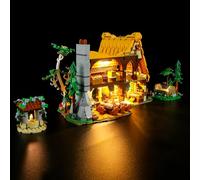 GEAMENT Jeu De Lumières Compatible avec Lego 43242 La Chaumière de Blanche-Neige et des Sept Nains (Snow White and The Seven Dwarfs' Cottage) (Modèle de Bloc Non Inclus)