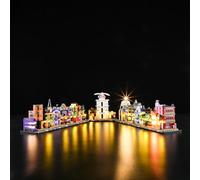 GEAMENT Jeu De Lumières Compatible avec Lego 76444 Les boutiques Magiques du Chemin de Traverse (Diagon Alley Wizarding Shops) (Modèle de Bloc Non Inclus)