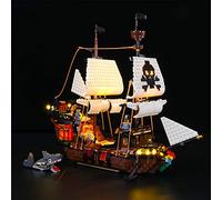 GEAMENT Jeu De Lumières Compatible avec Lego Bateau Pirate (Pirate Ship) - Kit D'éclairage LED pour Creator 31109 (Modèle de Bloc Non Inclus)