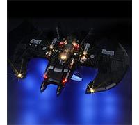 GEAMENT Jeu De Lumières Compatible avec Lego Batman Batwing 1989 - Kit D'éclairage LED pour DC 76161 (Modèle de Bloc Non Inclus)