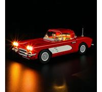 GEAMENT Jeu De Lumières Compatible avec Lego Corvette - Kit D'éclairage LED pour Icons 10321 (Modèle de Bloc Non Inclus)
