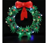 GEAMENT Jeu De Lumières Compatible avec Lego Couronne de Noël (Christmas Wreath 2-in-1) - Kit D'éclairage LED pour 40426 (Modèle de Bloc Non Inclus)