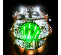 GEAMENT Jeu De Lumières Compatible avec Lego Death Star - Kit D'éclairage LED pour Star Wars 75159 & 10188 (Modèle de Bloc Non Inclus)
