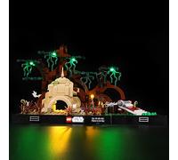 GEAMENT Jeu De Lumières Compatible avec Lego Diorama de l’Entraînement Jedi sur Dagobah (Dagobah Jedi Training Diorama) - Kit D'éclairage LED pour Star Wars 75330 (Modèle de Bloc Non Inclus)