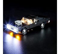GEAMENT Jeu De Lumières Compatible avec Lego Fast & Furious 1970 Dodge Charger R/T - Kit D'éclairage LED pour Speed Champions 76912 (Modèle de Bloc Non Inclus)