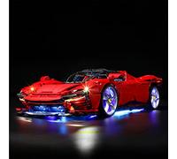 GEAMENT Jeu De Lumières Compatible avec Lego Ferrari Daytona SP3 - Kit D'éclairage LED pour Technic 42143 (Modèle de Bloc Non Inclus)
