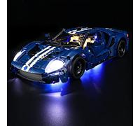 GEAMENT Jeu De Lumières Compatible avec Lego Ford GT 2022 - Kit D'éclairage LED pour Technic 42154 (Modèle de Bloc Non Inclus)