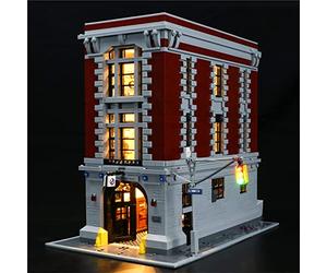 GEAMENT Jeu De Lumières Compatible avec Lego Ghostbusters Firehouse Headquarters - Kit D'éclairage LED pour Ghostbusters 75827 (Modèle de Bloc Non Inclus)