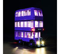 GEAMENT Jeu De Lumières Compatible avec Lego Harry Potte Le Magicobus (The Knight Bus) - Kit D'éclairage LED pour Harry Potter 75957 (Modèle de Bloc Non Inclus)