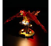 GEAMENT Jeu De Lumières Compatible avec Lego Harry Potter Fawkes, Dumbledore's Phoenix - Kit D'éclairage LED pour Harry Potter 76394 (Modèle de Bloc Non Inclus)