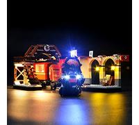 GEAMENT Jeu De Lumières Compatible avec Lego Harry Potter Le Poudlard Express (Hogwarts Express) - Kit D'éclairage LED pour Harry Potter 75955 (Modèle de Bloc Non Inclus)