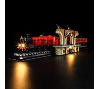 GEAMENT Jeu De Lumières Compatible avec Lego Harry Potter Le Poudlard (Hogwarts) Express - Kit D'éclairage LED pour 76405 (Modèle de Bloc Non Inclus)