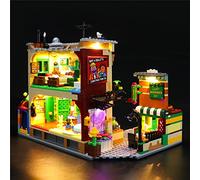 GEAMENT Jeu De Lumières Compatible avec Lego Ideas Rue Sésame (123 Sesame Street) - Kit D'éclairage LED pour Ideas 21324 (Modèle de Bloc Non Inclus)