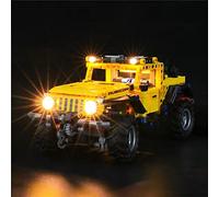 GEAMENT Jeu De Lumières Compatible avec Lego Jeep Wrangler Rubicon - Kit D'éclairage LED pour Technic 42122 (Modèle de Bloc Non Inclus)