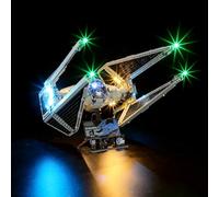GEAMENT Jeu De Lumières Compatible avec Lego L’Intercepteur TIE 75382 (Modèle de Bloc Non Inclus)