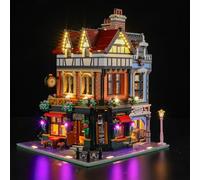 GEAMENT Jeu De Lumières Compatible avec Lego La bâtisse Tudor (Tudor Corner) Icons 10350 (Modèle de Bloc Non Inclus)