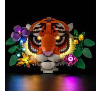 GEAMENT Jeu De Lumières Compatible avec Lego La Collection Faune - Le Tigre Art 31217 (Modèle de Bloc Non Inclus)