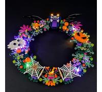 GEAMENT Jeu De Lumières Compatible avec Lego La Couronne d’Halloween 40825 (Halloween Wreath) (Modèle de Bloc Non Inclus)