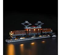 GEAMENT Jeu De Lumières Compatible avec Lego La Locomotive Crocodile - Kit D'éclairage LED pour Creator 10277 (Modèle de Bloc Non Inclus)